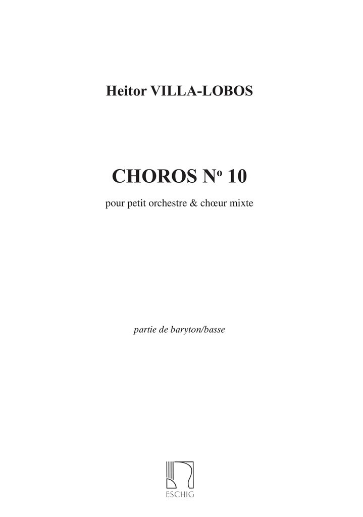 Villa-Lobos Choros N 10 Basses
